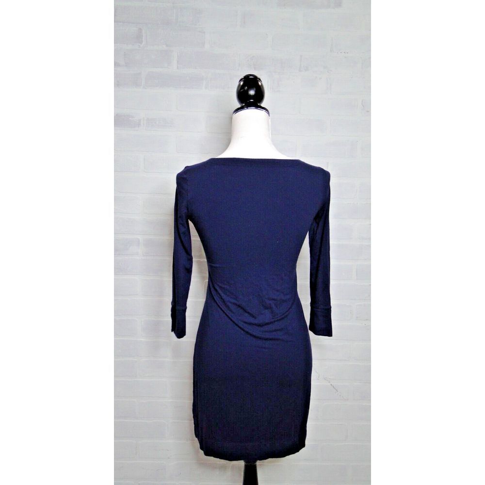 Lilly Pulitzer Dress XXS Woman's Swing UPF 50 Sophie 3/4 Sleeve Navy Blue Dress - Picture 3 of 6